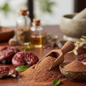 bột cốm linh chi